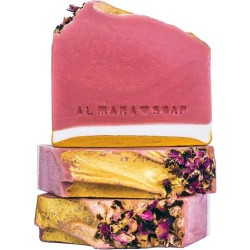 Amlara Soap Designové ručně vyrobené mýdlo Růžový grep 1