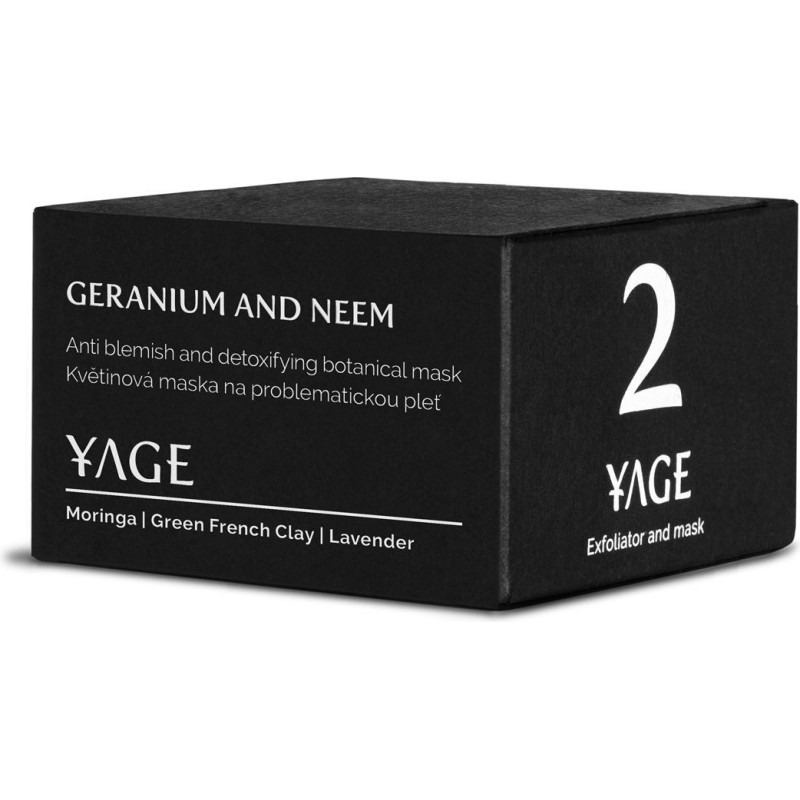 Yage Květinová maska a peeling na problémovou pleť Geranium and Neem
